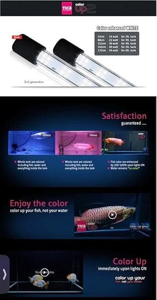 TICA水槽用LEDライト 白色 強調光 防水 120cm 水中ライト水槽ライト