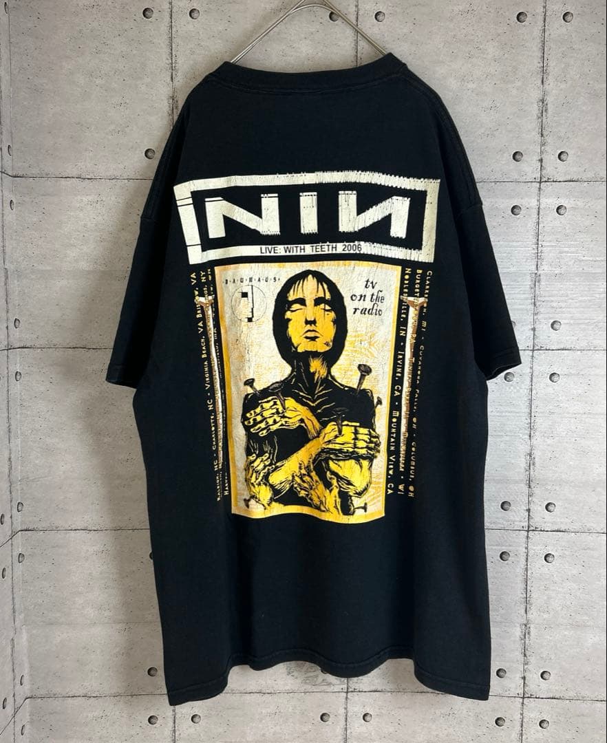 00s NINE INCH NAILS with teeth Tシャツ L
