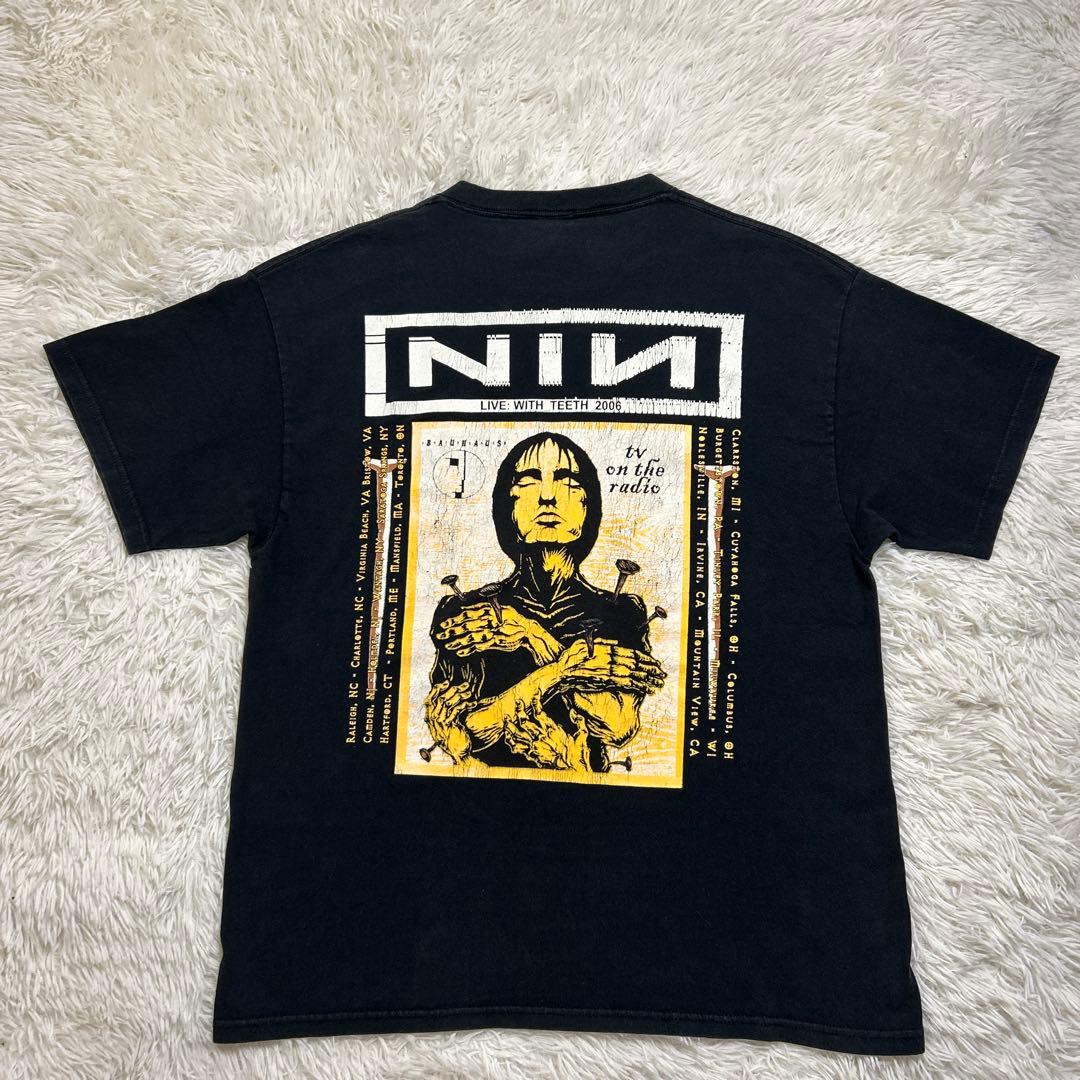 00s NINE INCH NAILS with teeth Tシャツ L