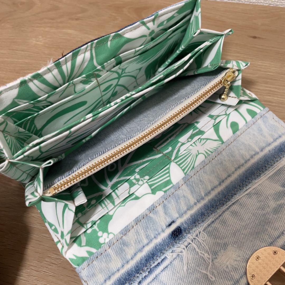 デニム リメイク 長財布