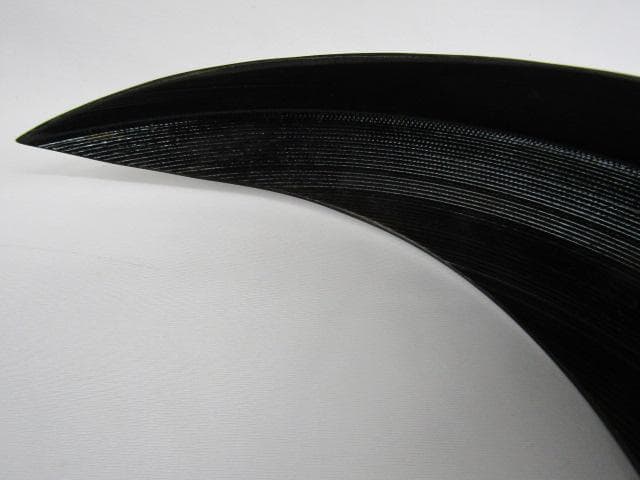 Y5-0926 高岡銅器 鋳銅製 吊花生 三日月 尺0 33ｃｍ 三猿吊金具付