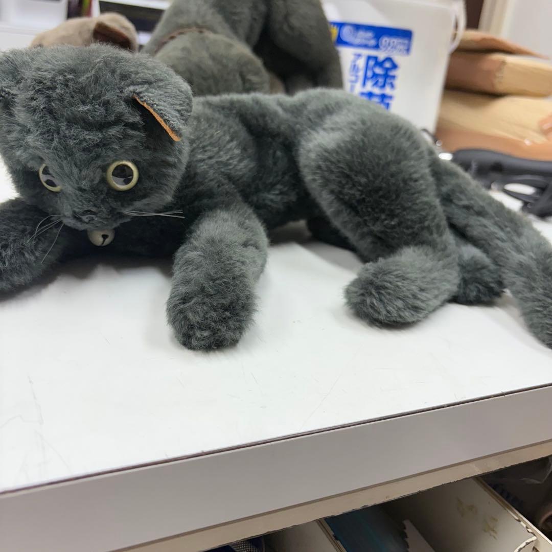 寺222 希少 ビンテージ 日本製 童心 猫 ねこ ぬいぐるみ レトロ