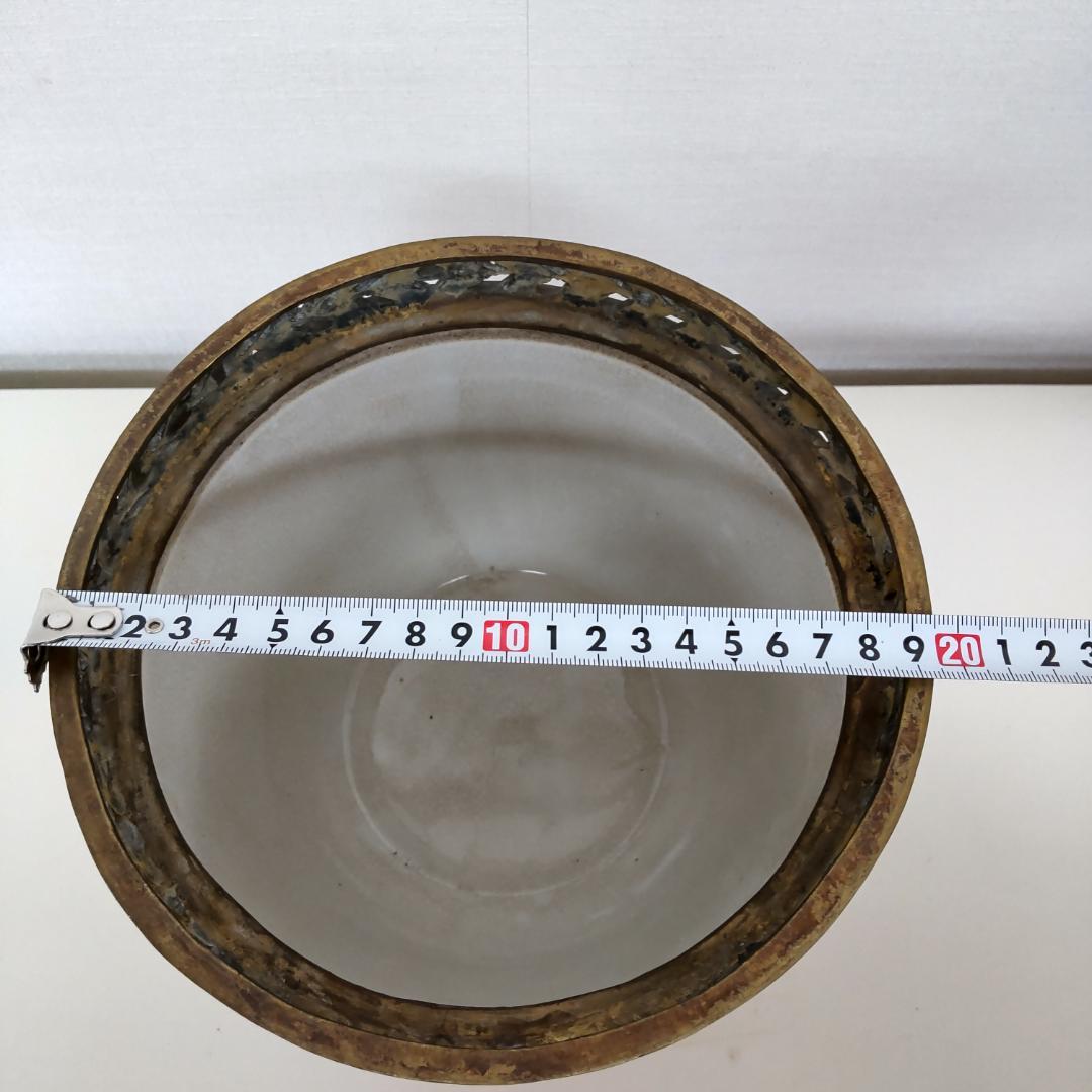 飾り壷　中国古玩　釉裏紅　インテリア　骨董風