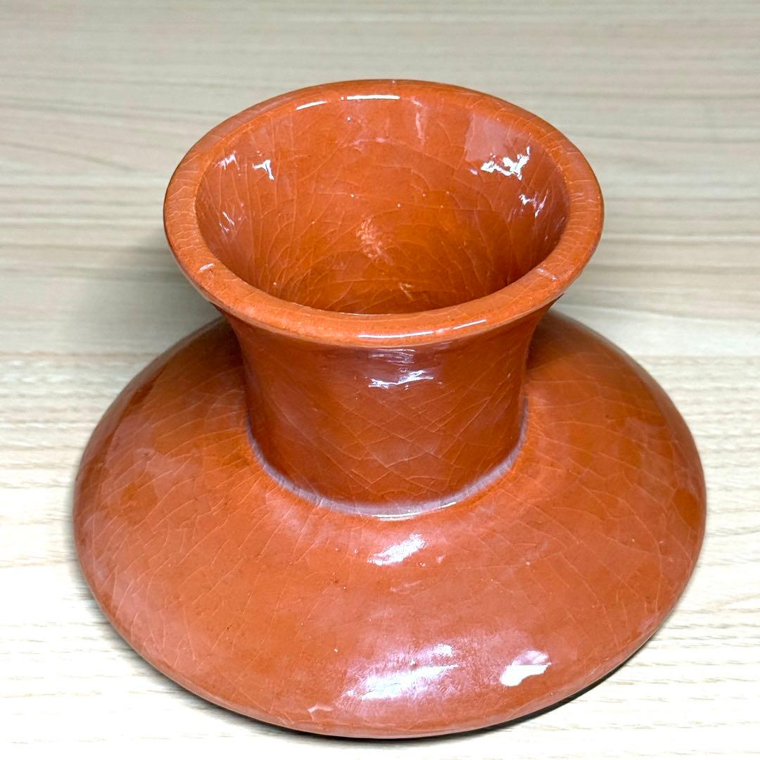 楽焼 川崎和楽 供茶 茶碗 盛物台付 赤楽 楽茶碗 茶道具 利休忌 共箱 栞