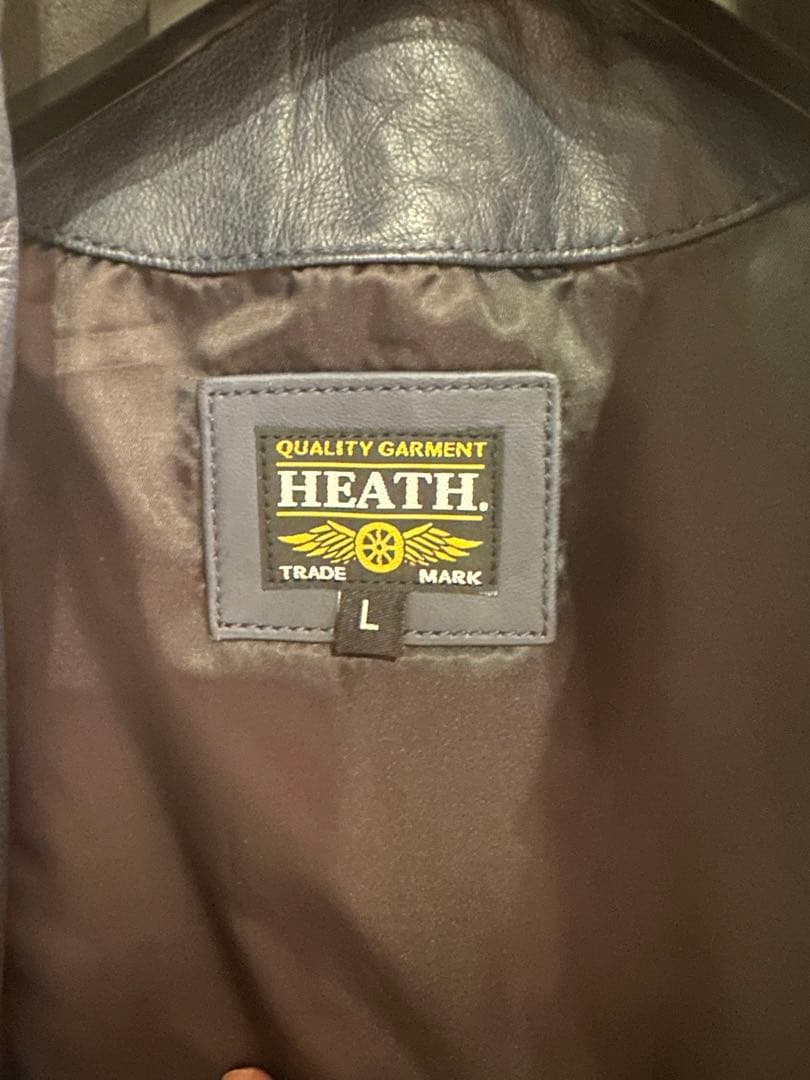 HEATH INDUSTRIAL 革ジャン ライダースジャケット 羊革