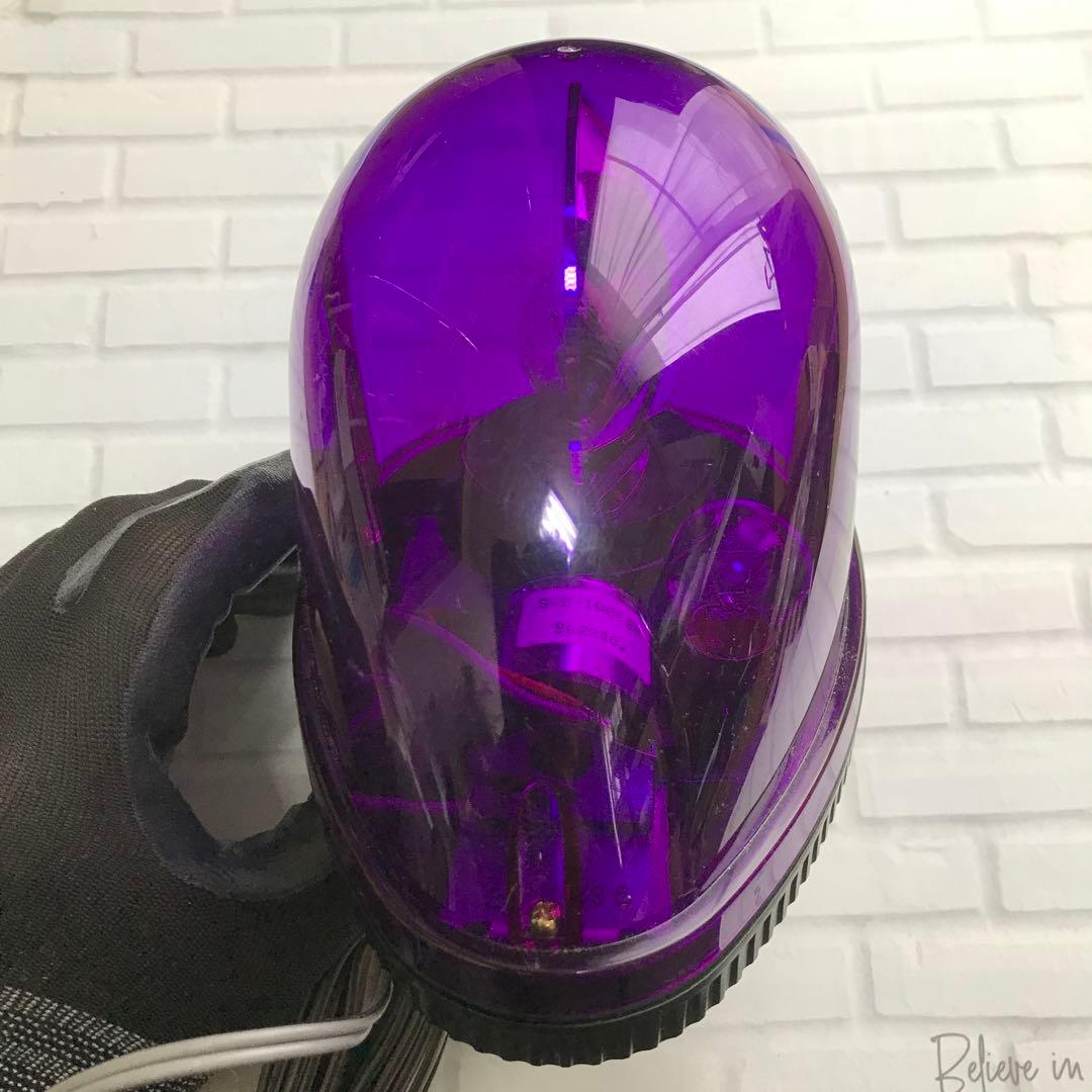 紫　回転灯　パトランプ　1&2セット