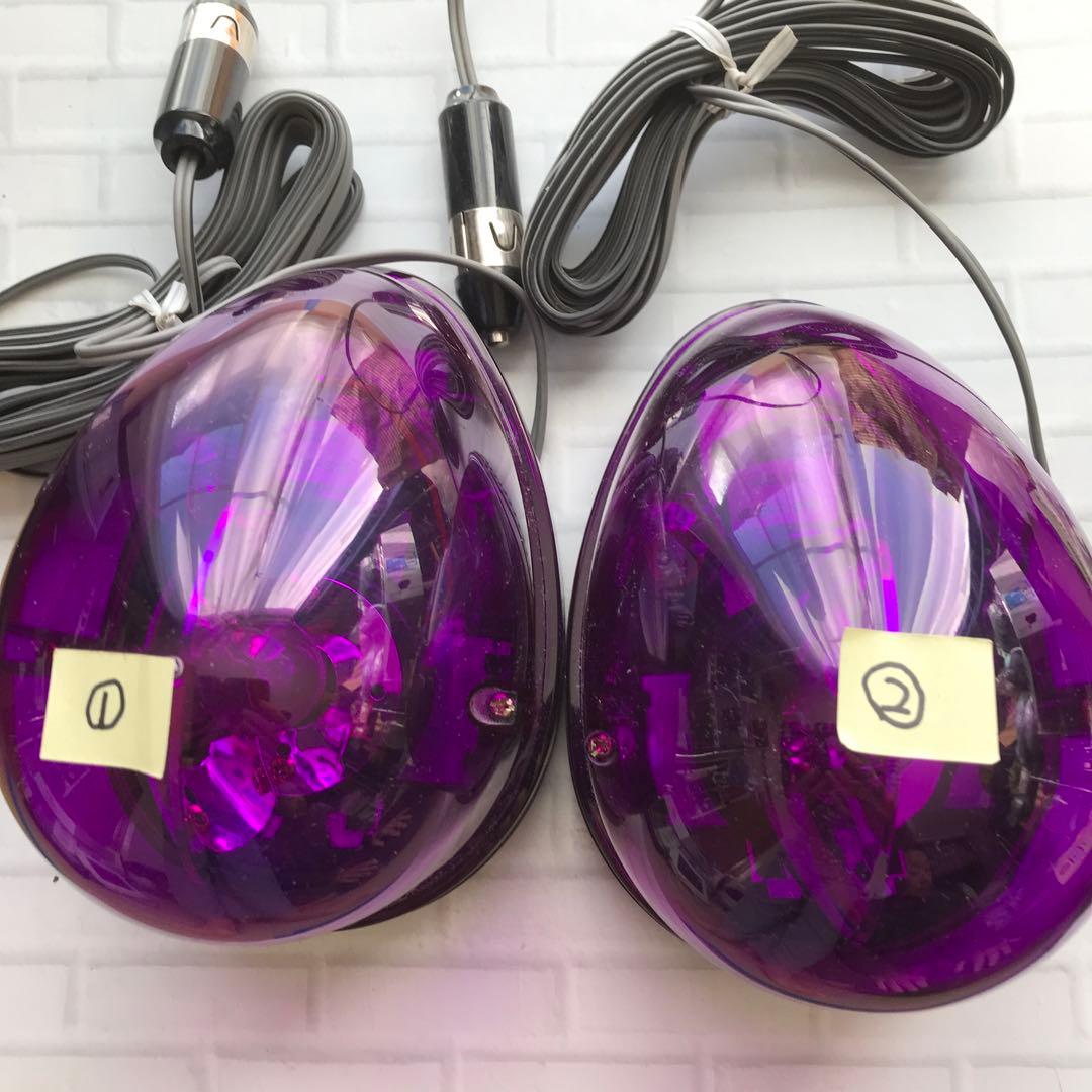 紫　回転灯　パトランプ　1&2セット