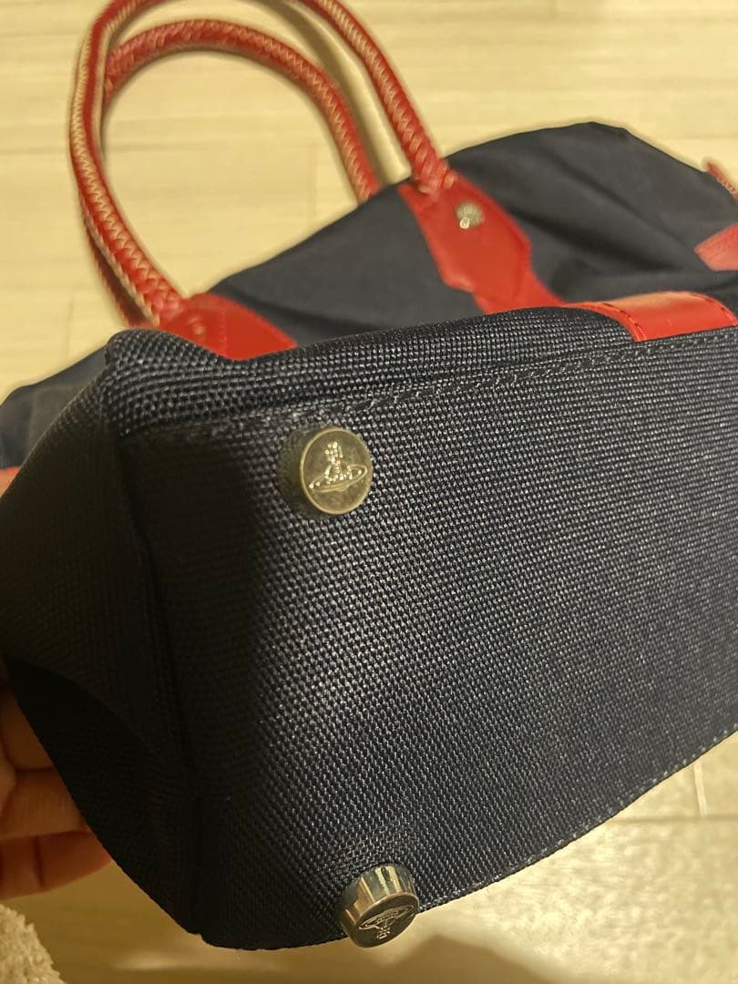 希少Vivienne Westwood ビジネスバッグ ネイビー/レッド