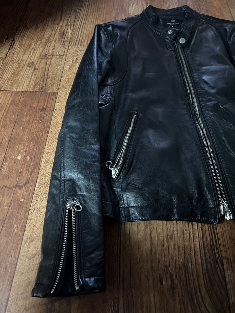 BEAUTY&YOUTH ユナイテッドアローズ　羊革シングルライダースジャケット