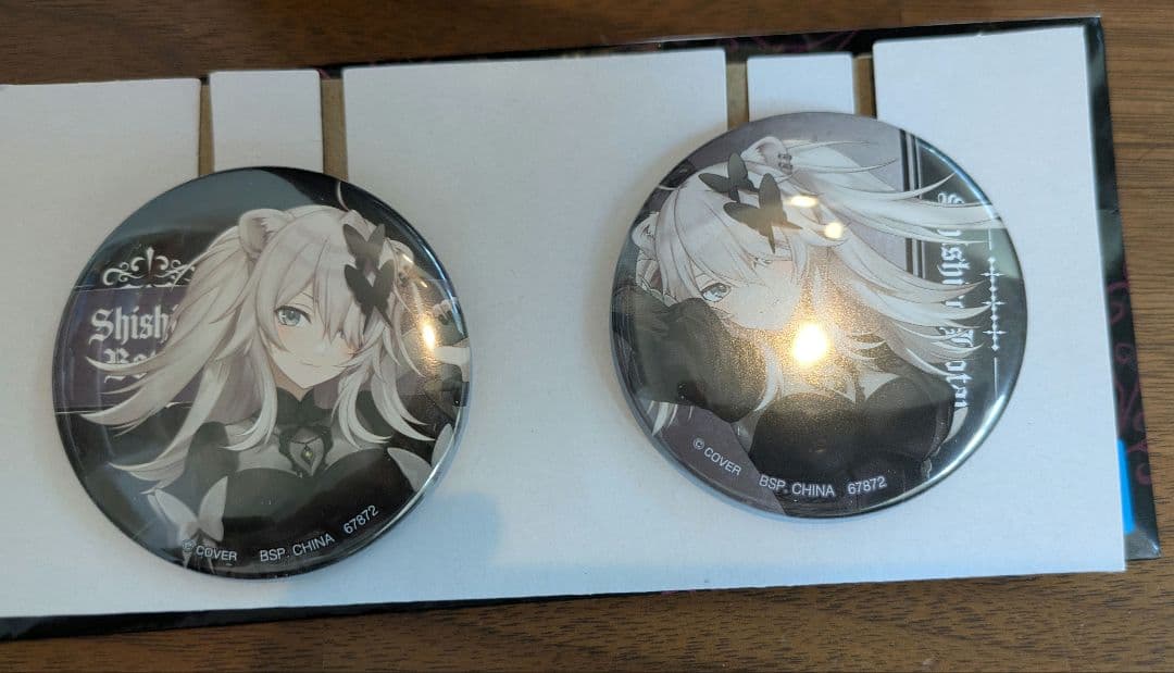 一番くじ ホロライブ 獅白ぼたん フィギュア ＆ 缶バッジセット