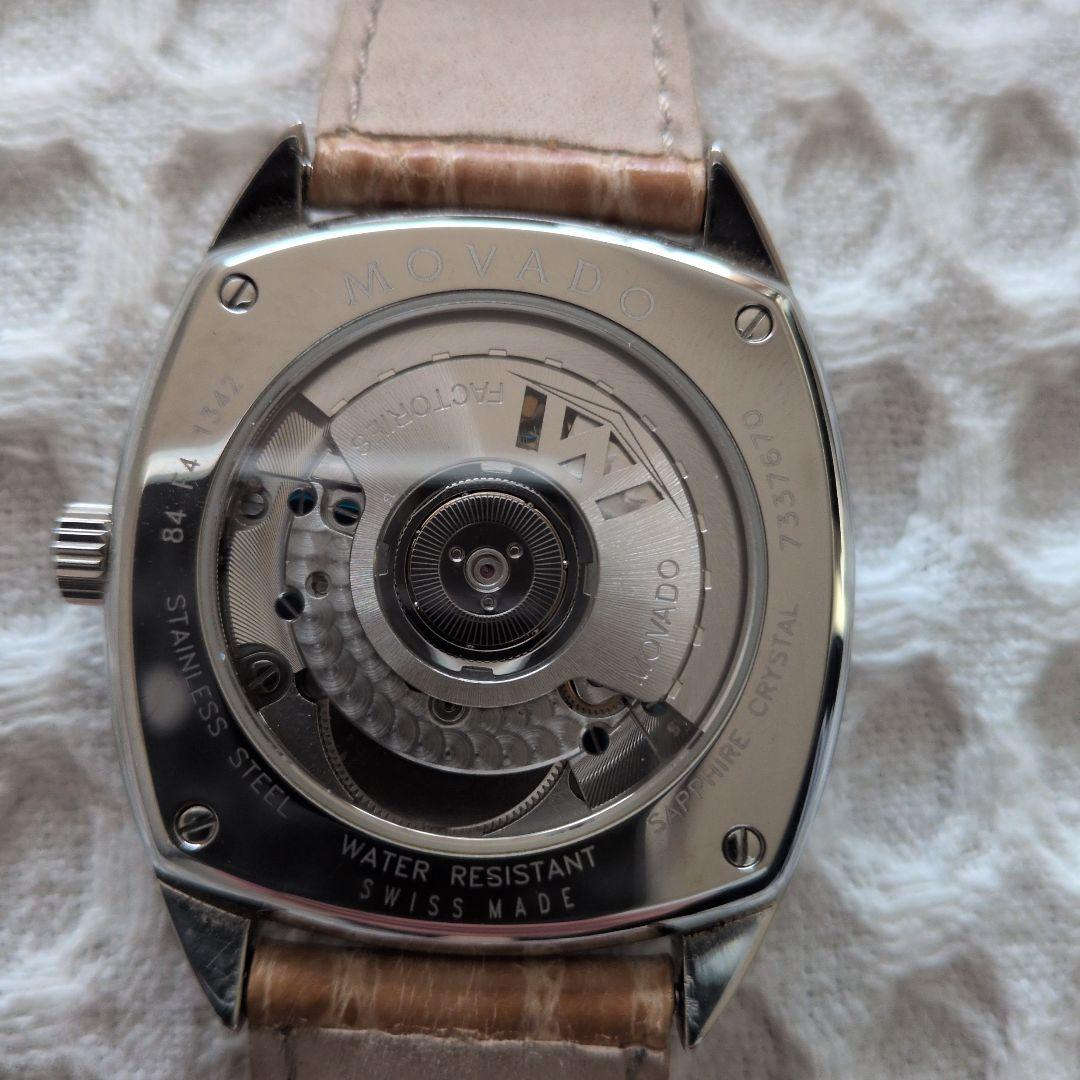 MOVADO自動巻き時計 オーストリッチストラップと尾錠付