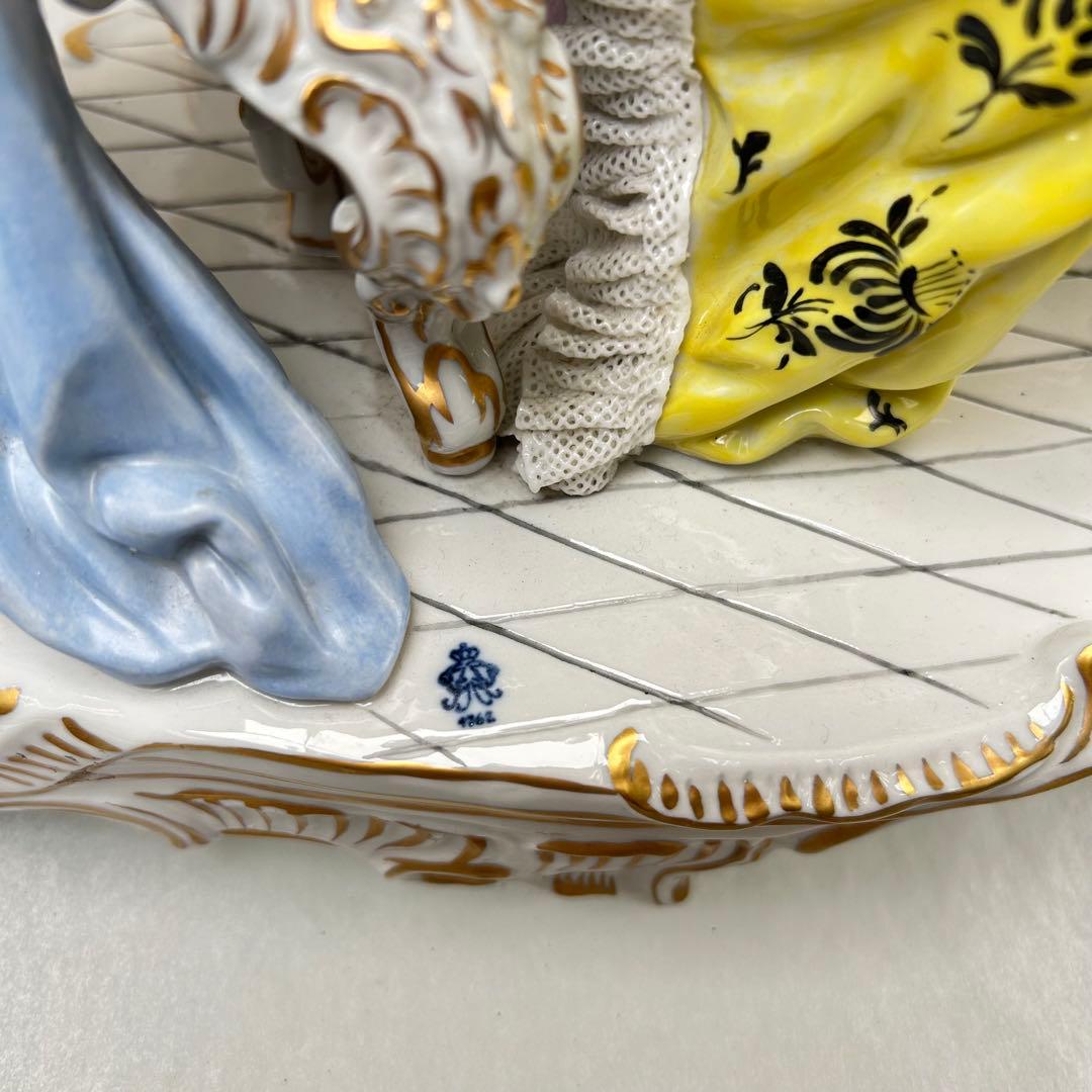 ロココ調 陶磁器 音楽家 フィギュア