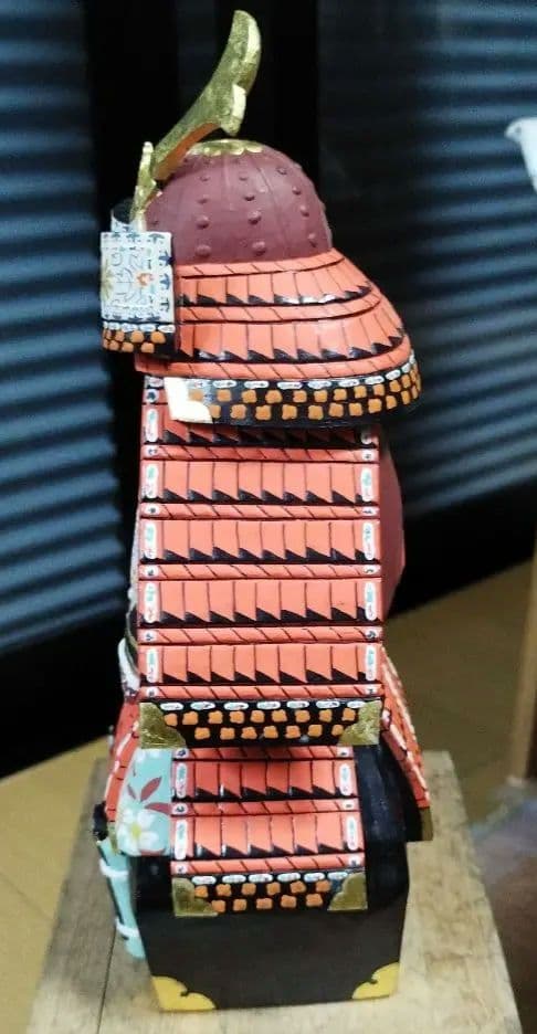 奈良　一刀彫　鎧　兜　具足　五月人形　柴田一華作