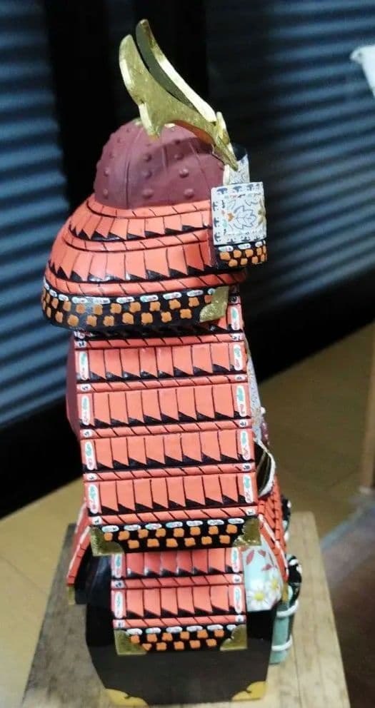 奈良　一刀彫　鎧　兜　具足　五月人形　柴田一華作