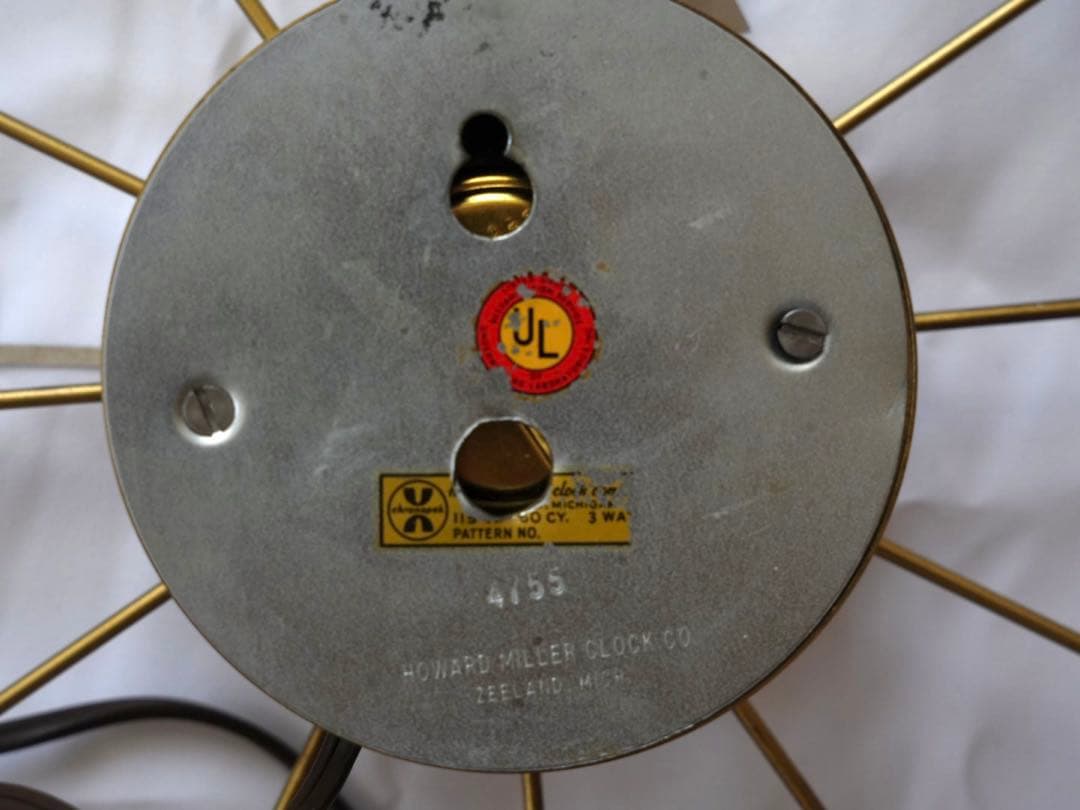 1950s ハワードミラー　ボールクロック　howard miller