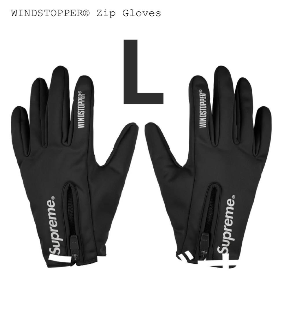 【Supreme】WINDSTOPPER® Zip Gloves Black L