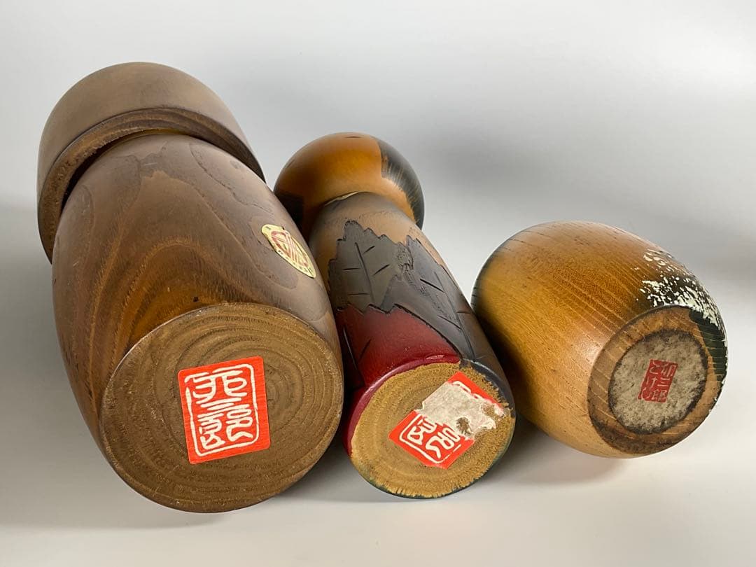 創作こけし　山中三平　三作　卯三郎　はじめ　晃常他　１０体　内閣総理大臣賞受賞