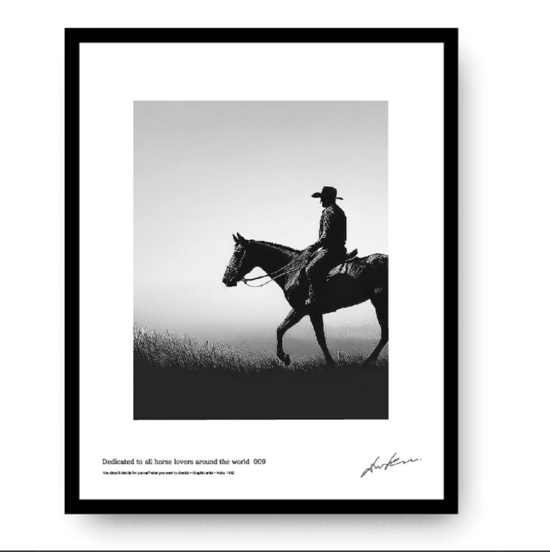 馬・No.009／「HAKU 」アートポスター