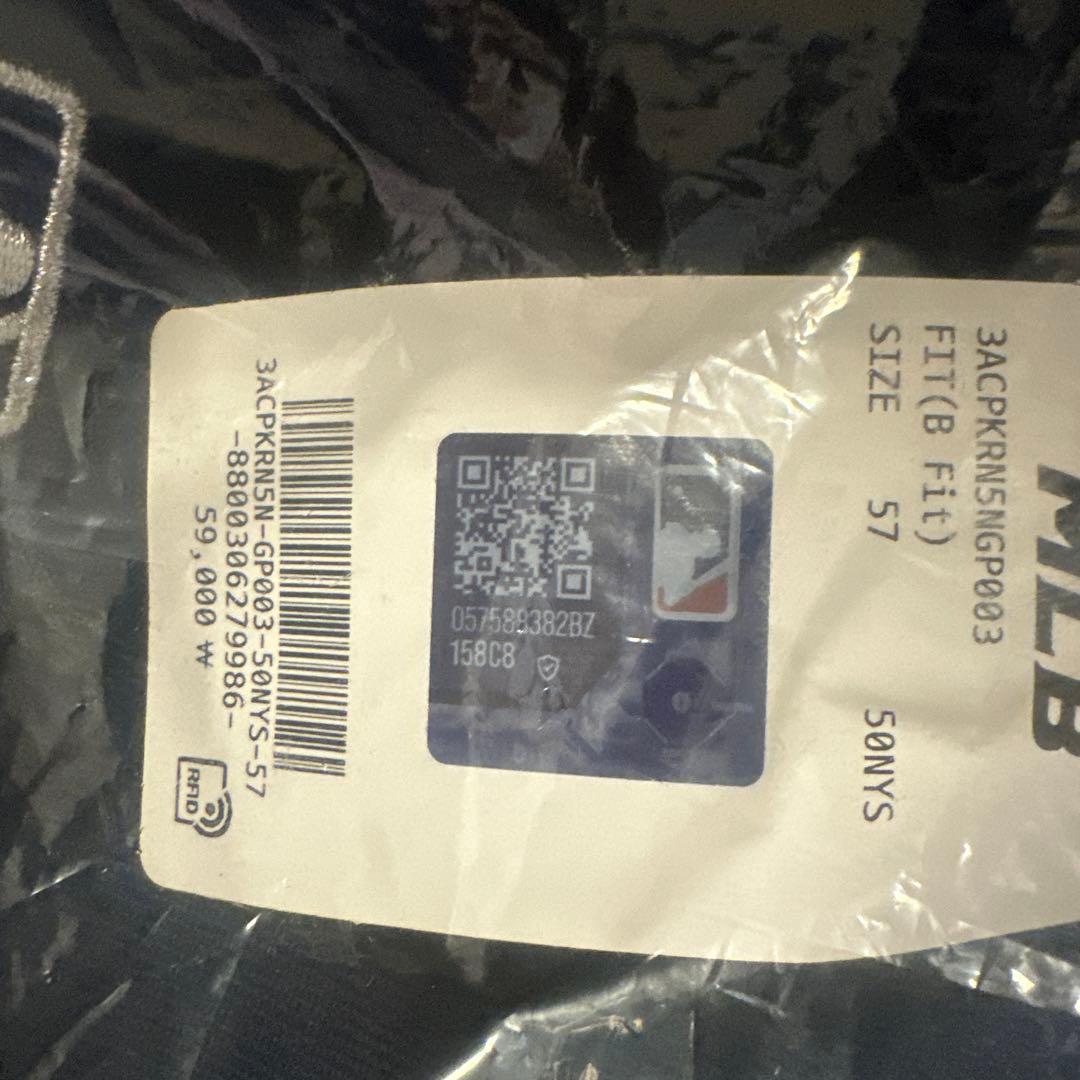 aespa カリナ MLB キャップ 帽子ネイビー KARINA トレカセット④