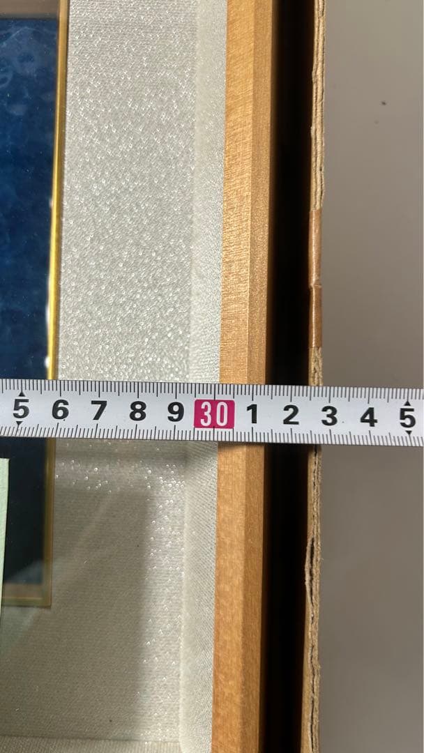 華生窯　アザミ　薊　陶板　高級額装　箱付　未使用保管品　極美品　超細密技巧