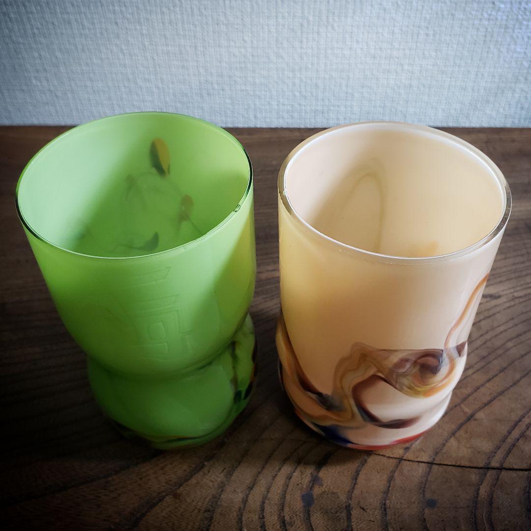 仁丹 マーブルガラス ガラスコップ ノベルティ　コップ グラス 昭和レトロ