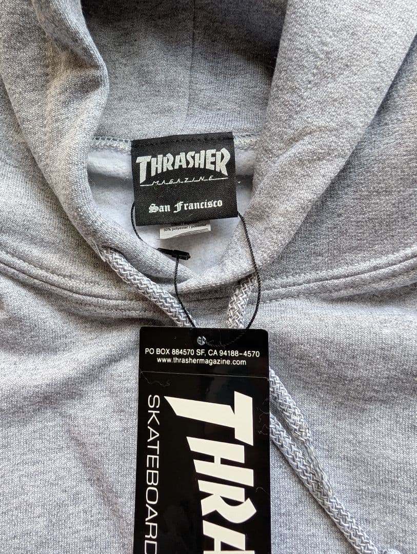 UNDERR THRASHER ロンハーマン コラボフーディ XLサイズ グレー