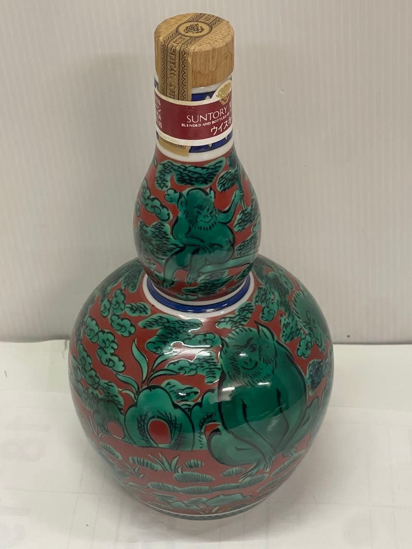 未開栓 SUNTOR サントリー 九谷焼 竹凰窯 瓢型木米風申文 2４
