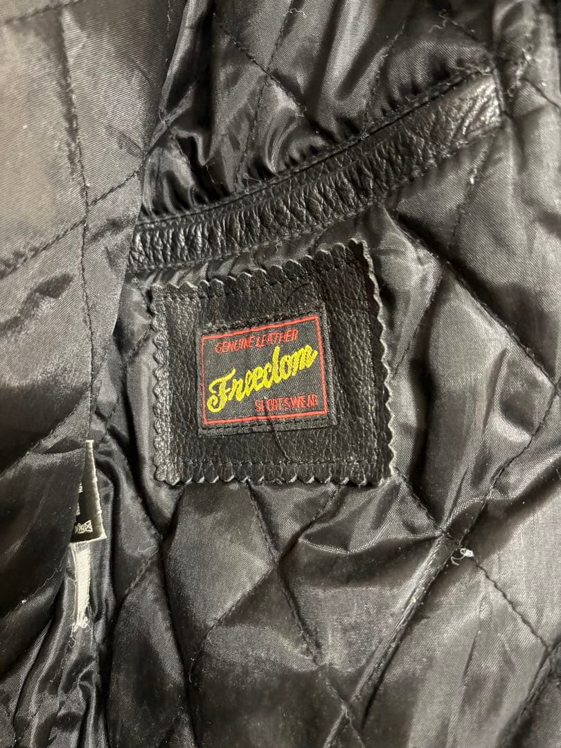 【ヴィンテージ】Freedom 鋲付きシングルレザージャケット