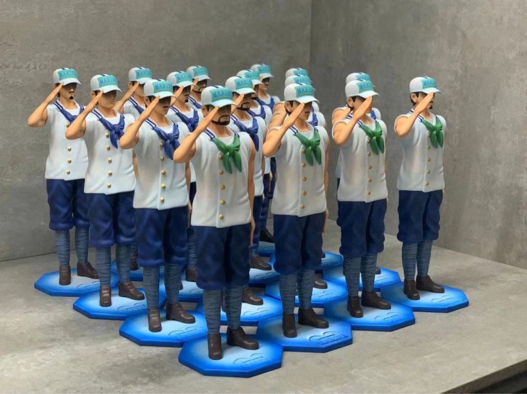 ONE PIECE  海軍の兵士 4点 ガレージキット ガレキ スタチュー①