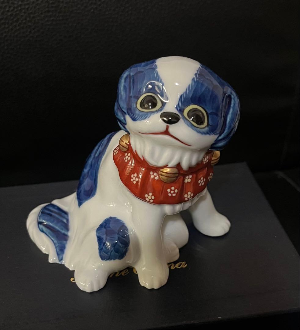 源右衛門窯 染錦戌 そめにしきいぬ 置物