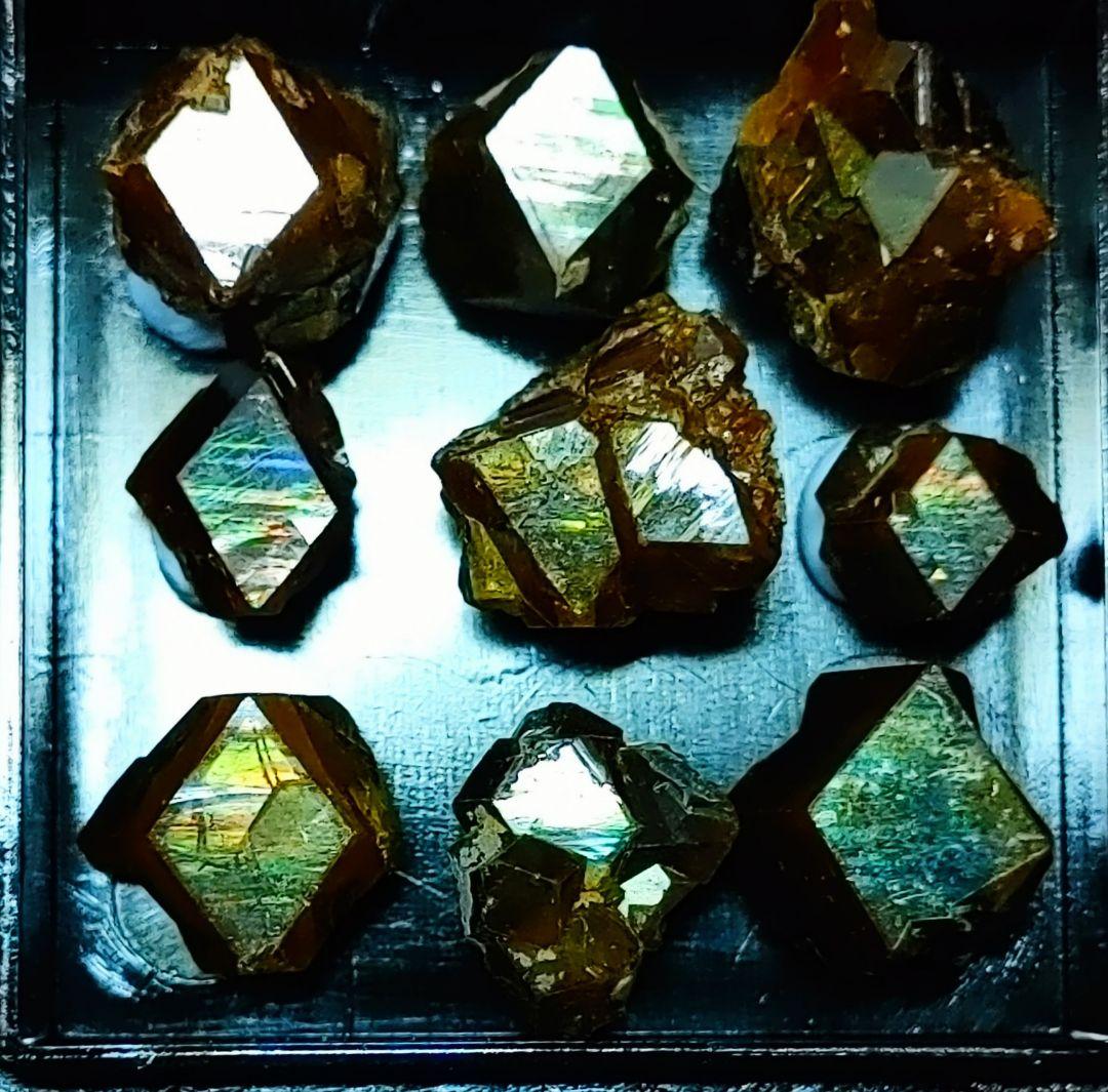 最終値下げ 天川村 オーロラレインボーガーネット ９個セット