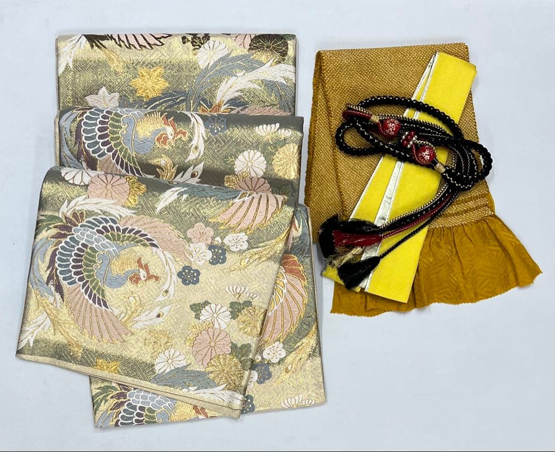 本日限り❣️大特価❣️ 振り袖　フルセット　別誂正絹長襦袢　金彩加工　刺繍　591