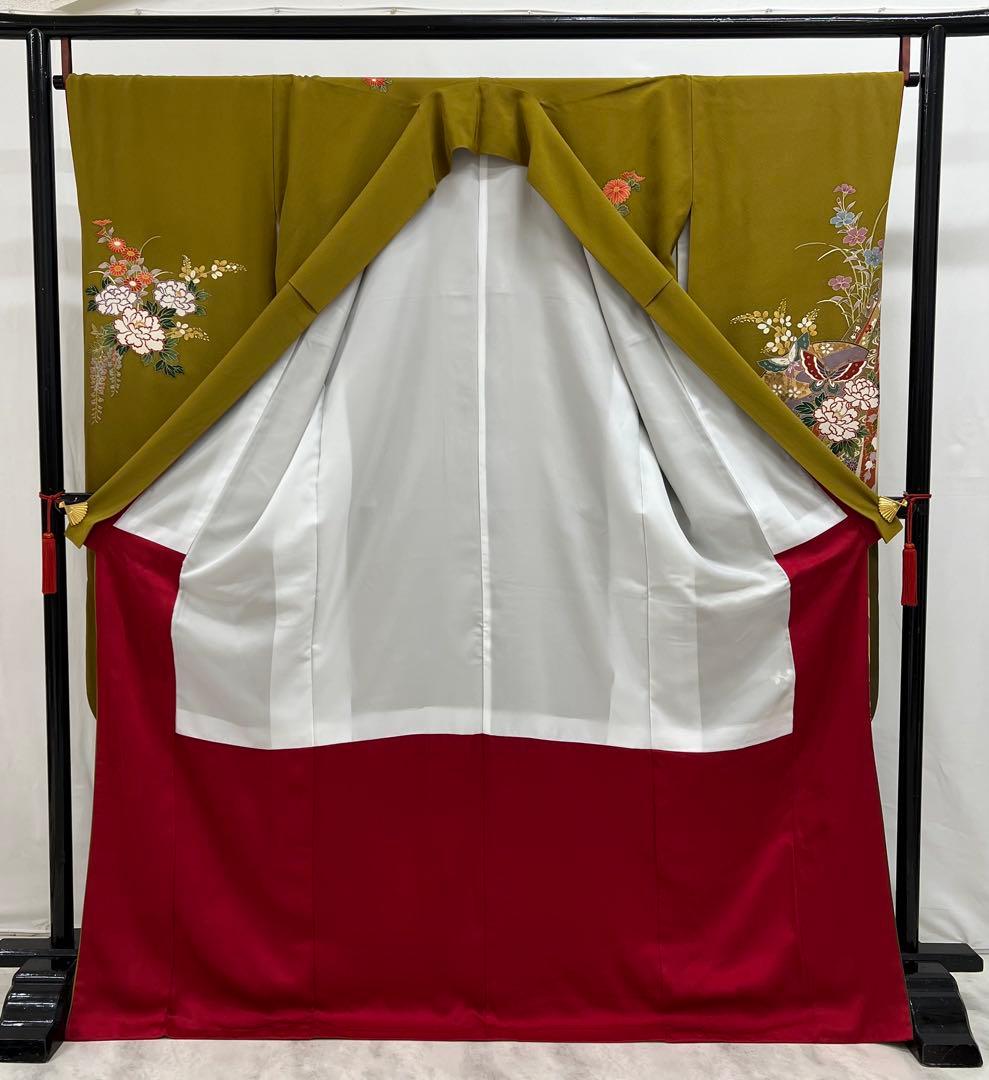 本日限り❣️大特価❣️ 振り袖　フルセット　別誂正絹長襦袢　金彩加工　刺繍　591