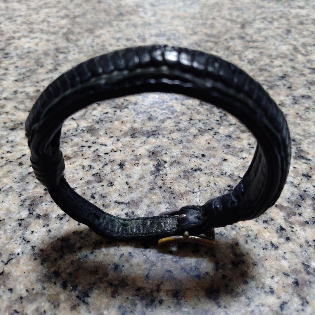 ケムリ ブラック クロコダイル ブレスレット 最終価格