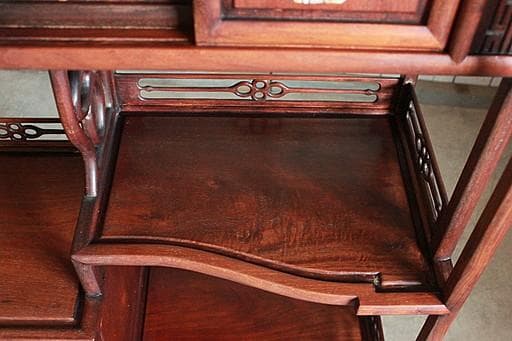 A*A様 唐木　紫檀無垢材　飾り棚　茶棚　茶箪笥　螺鈿　古家具　古民家