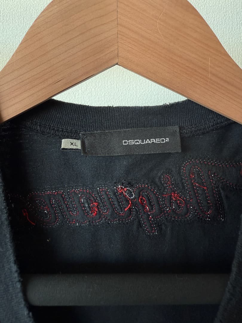 Dsquared2 イーグル 刺繍 ノースリーブ カットソー XL イタリア製