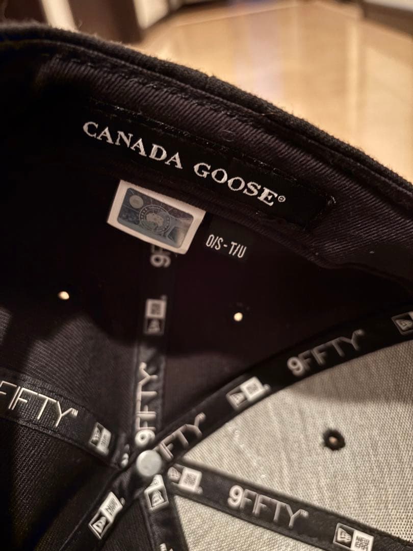 カナダグース　ニューエラ　キャップ ブラック