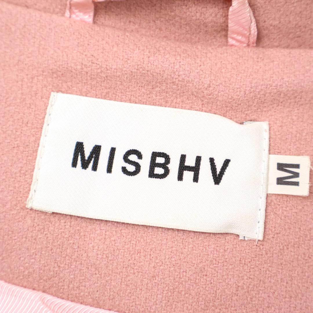 H4625-146◾️ミスビヘイブ　バックプリントチェスターコート　ウール