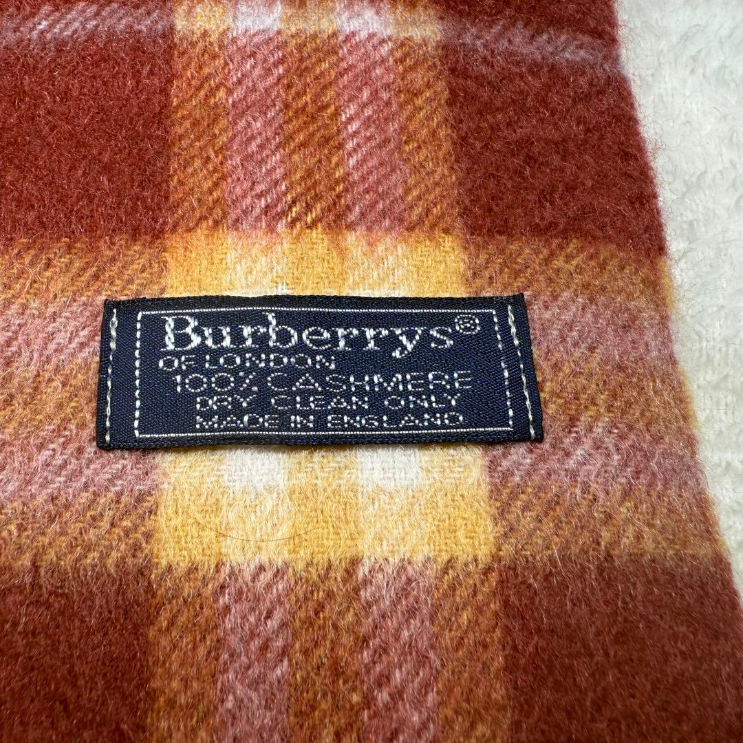 希少色 BURBERRYs バーバリー ノバチェック マフラー カシミヤ100%