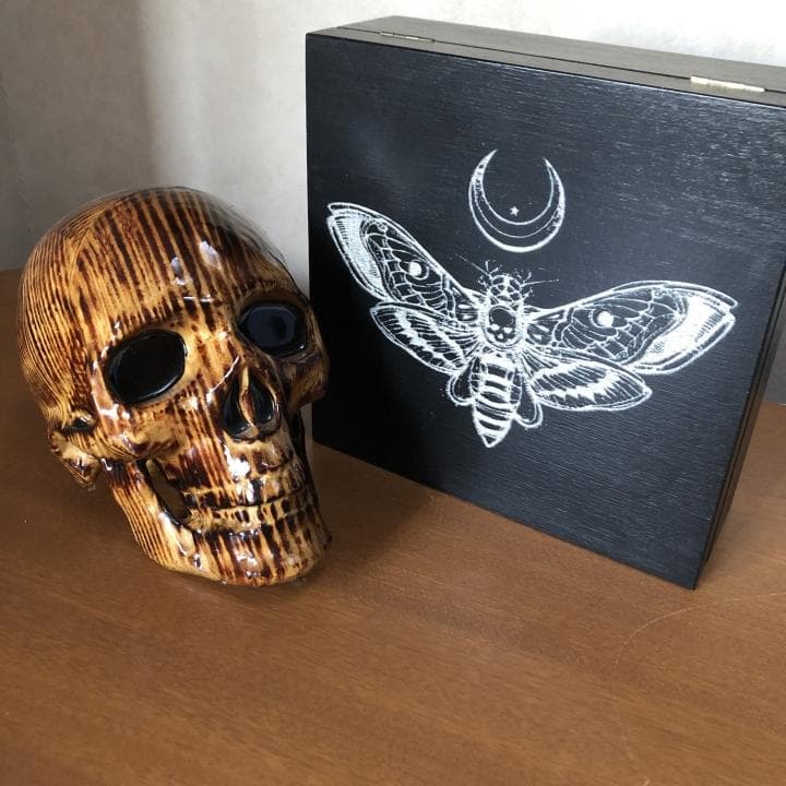海外作家のスカルモチーフ雑貨2点セット