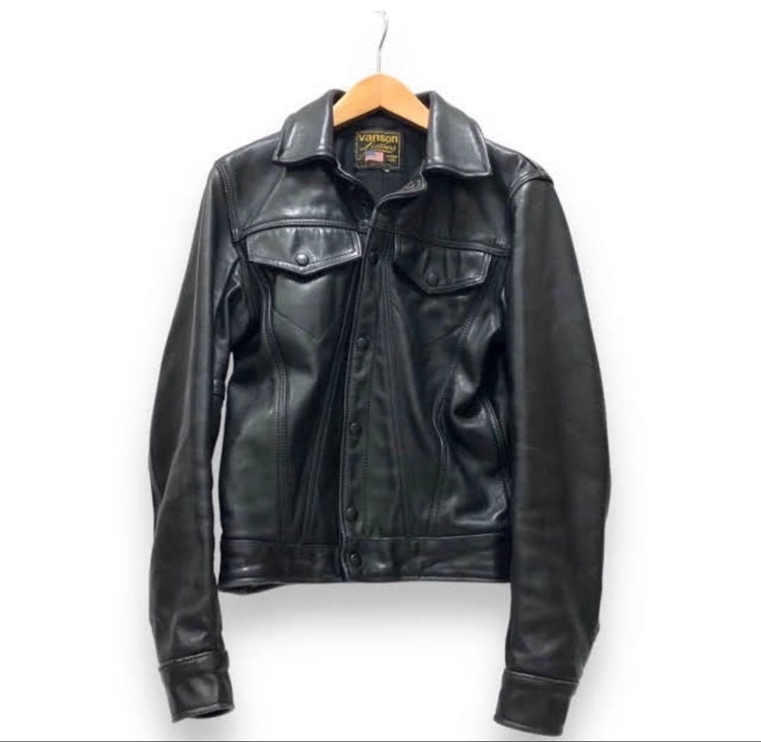 vanson バンソン トラッカーレザージャケット DJCB 3rd