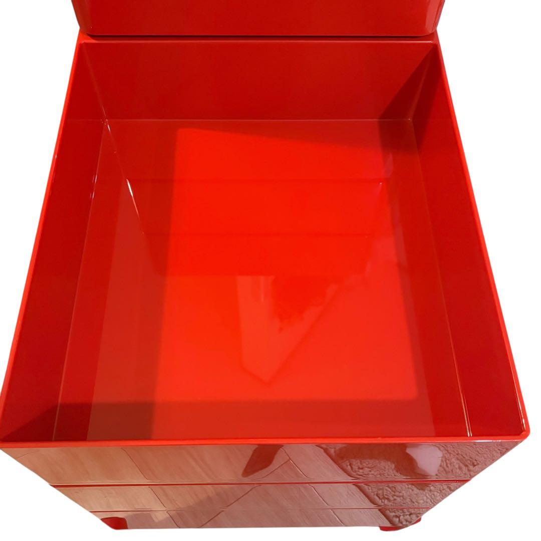 【希少レッド】MAGIS 360° コンテナ 5段 天板なし