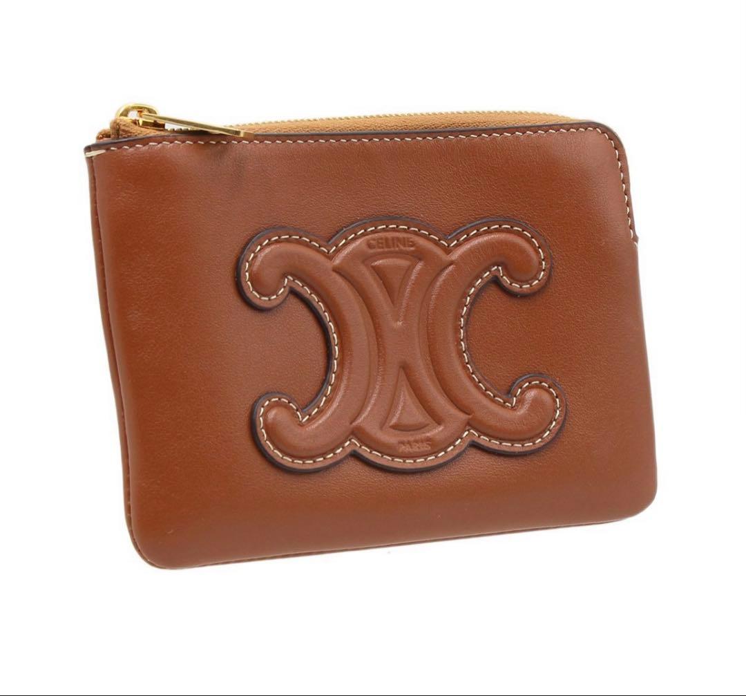 N2778 未使用 セリーヌ キュイル トリオンフ  カードポーチ