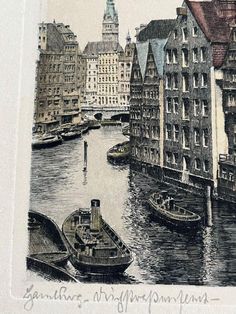 版画　ウィーン サンシュテファン寺院