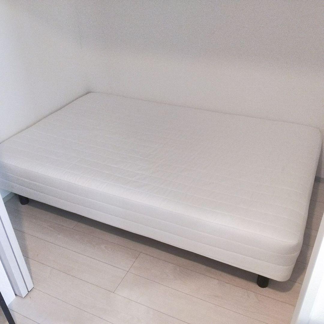 無印良品　脚付マットレス・高密度ポケットコイル・セミダブル（洗えるカバー)