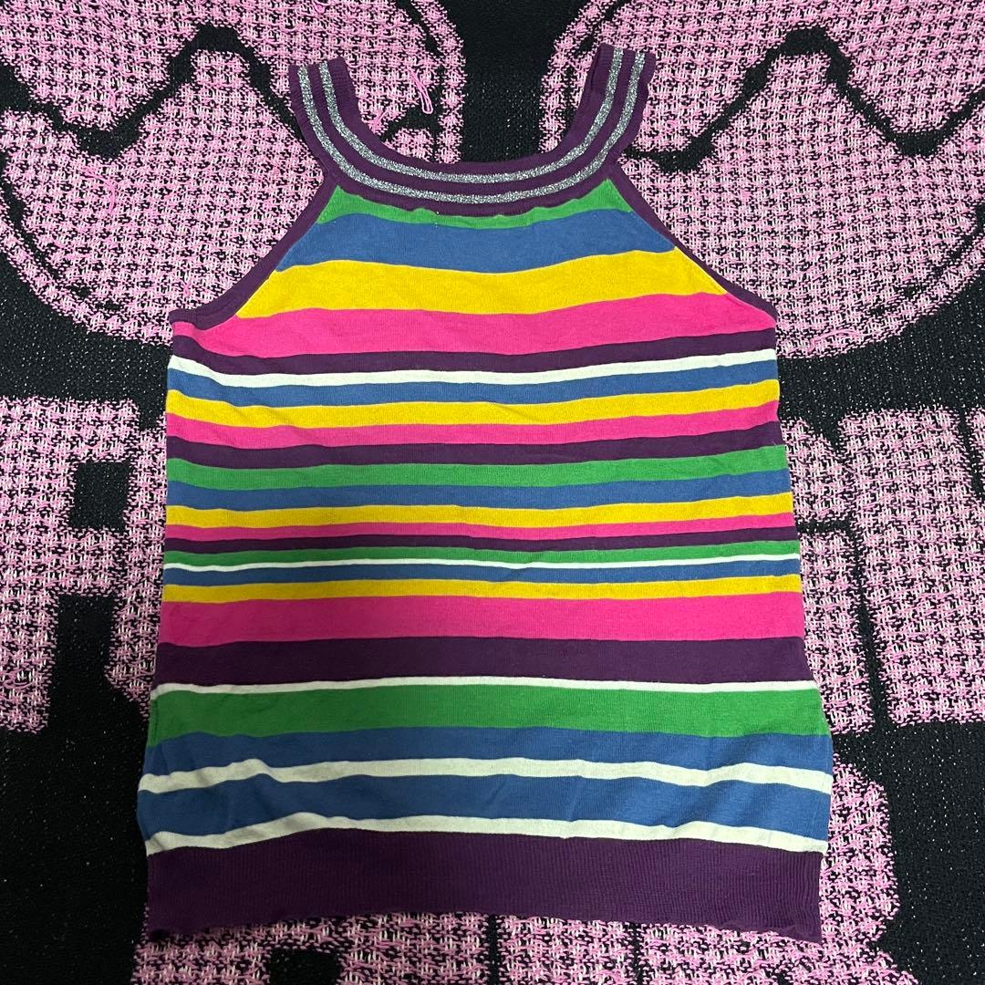 ヒステリックグラマー　ラメニット　タンクトップ　キャミソール