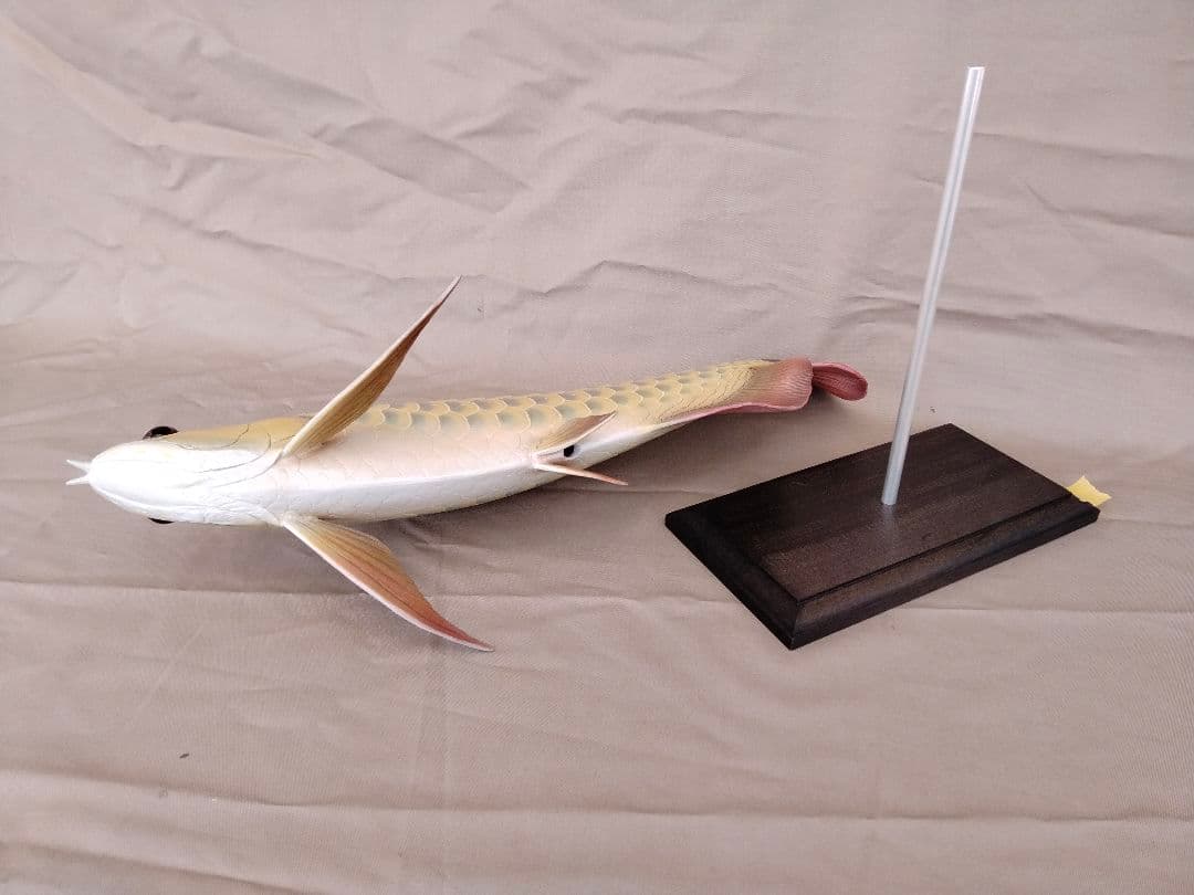 ハンドメイド2　41cmアジアアロワナ　フィギュア　レプリカ　熱帯魚　模型
