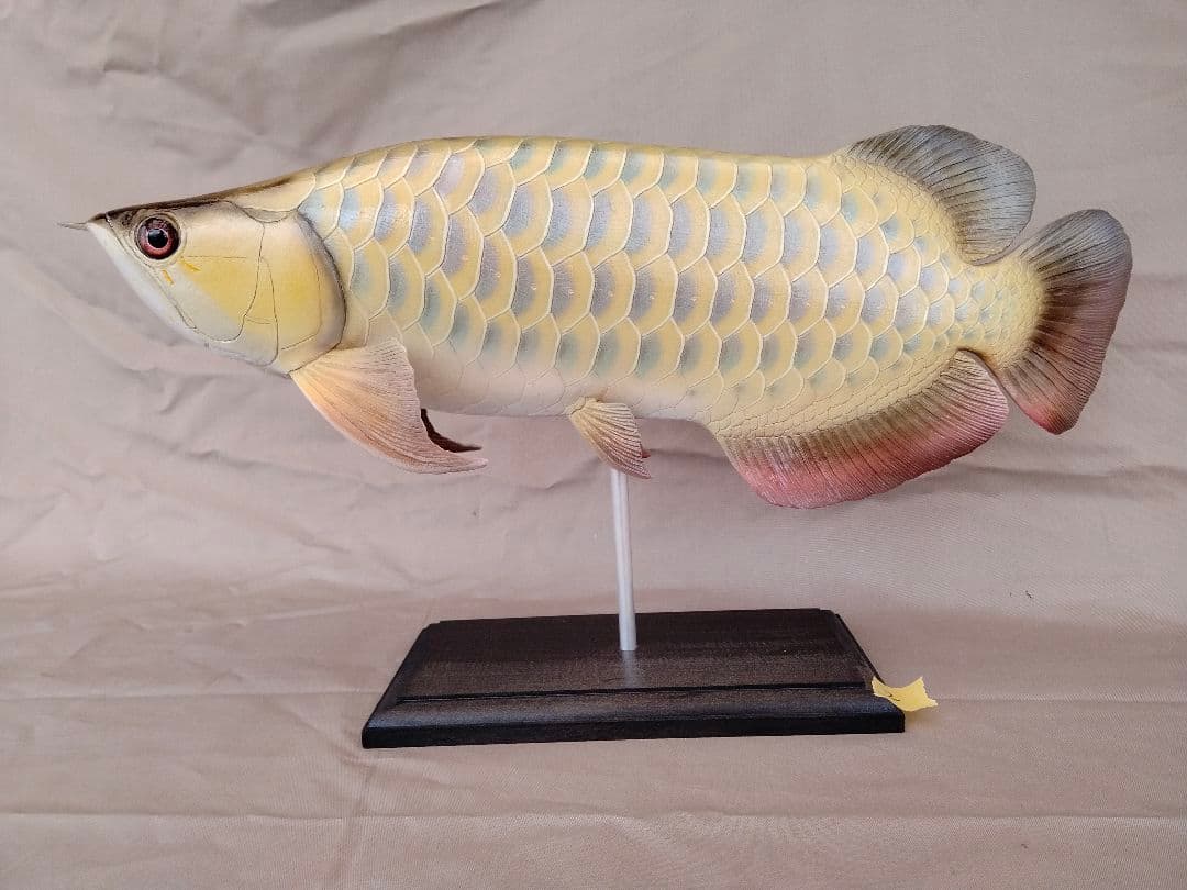 ハンドメイド2　41cmアジアアロワナ　フィギュア　レプリカ　熱帯魚　模型