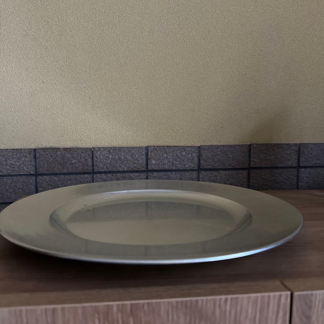 金銀箔　丸大皿