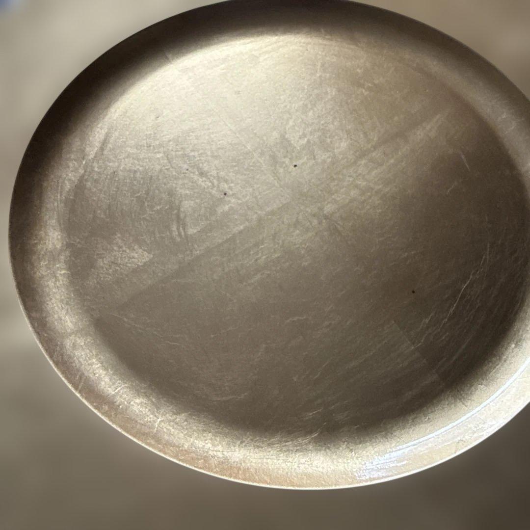 金銀箔　丸大皿